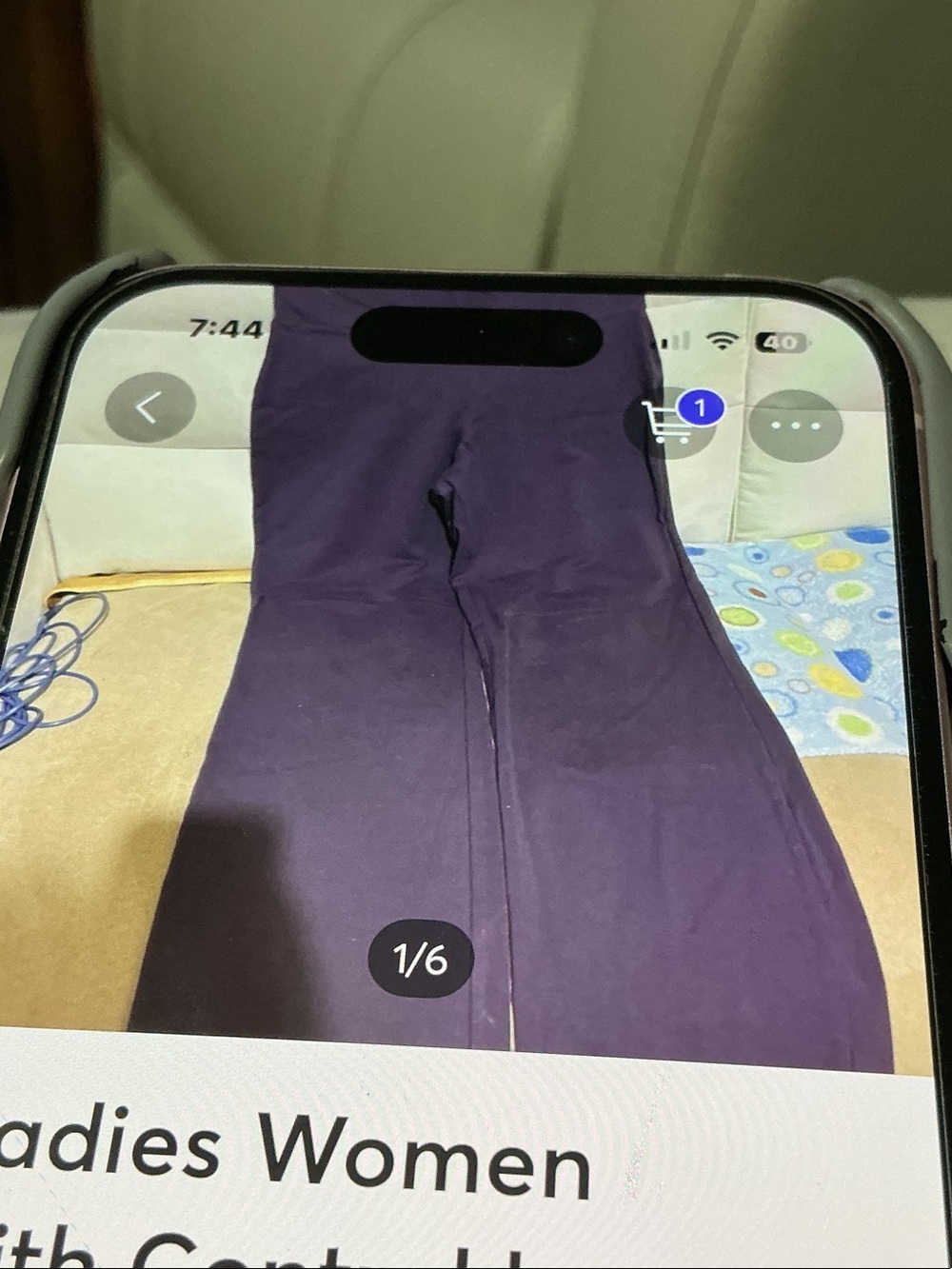 Women with Control Straight Leg Pants in Deep Purple, 28.5”L